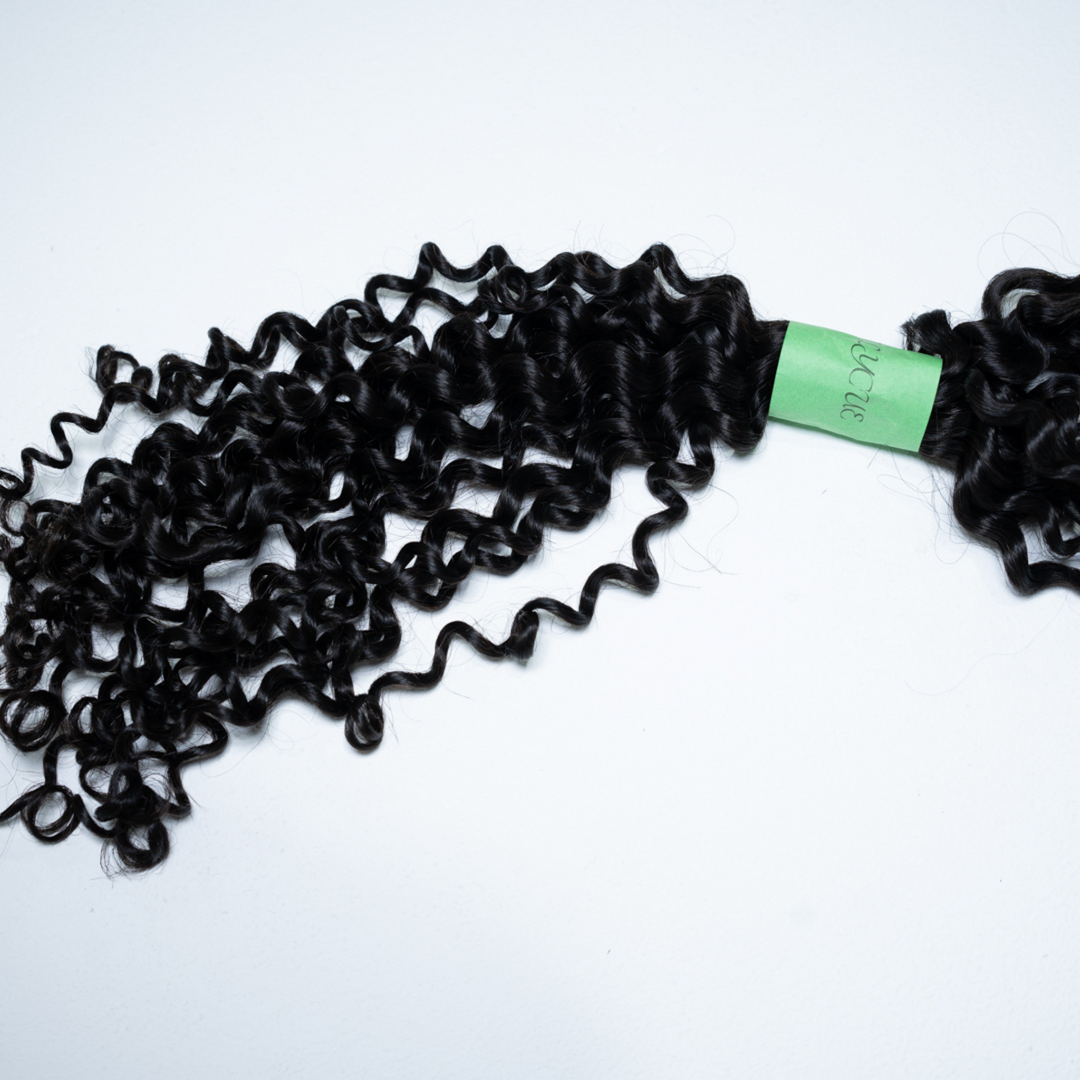 Kinky Curly Human Hair Crochet Extensions