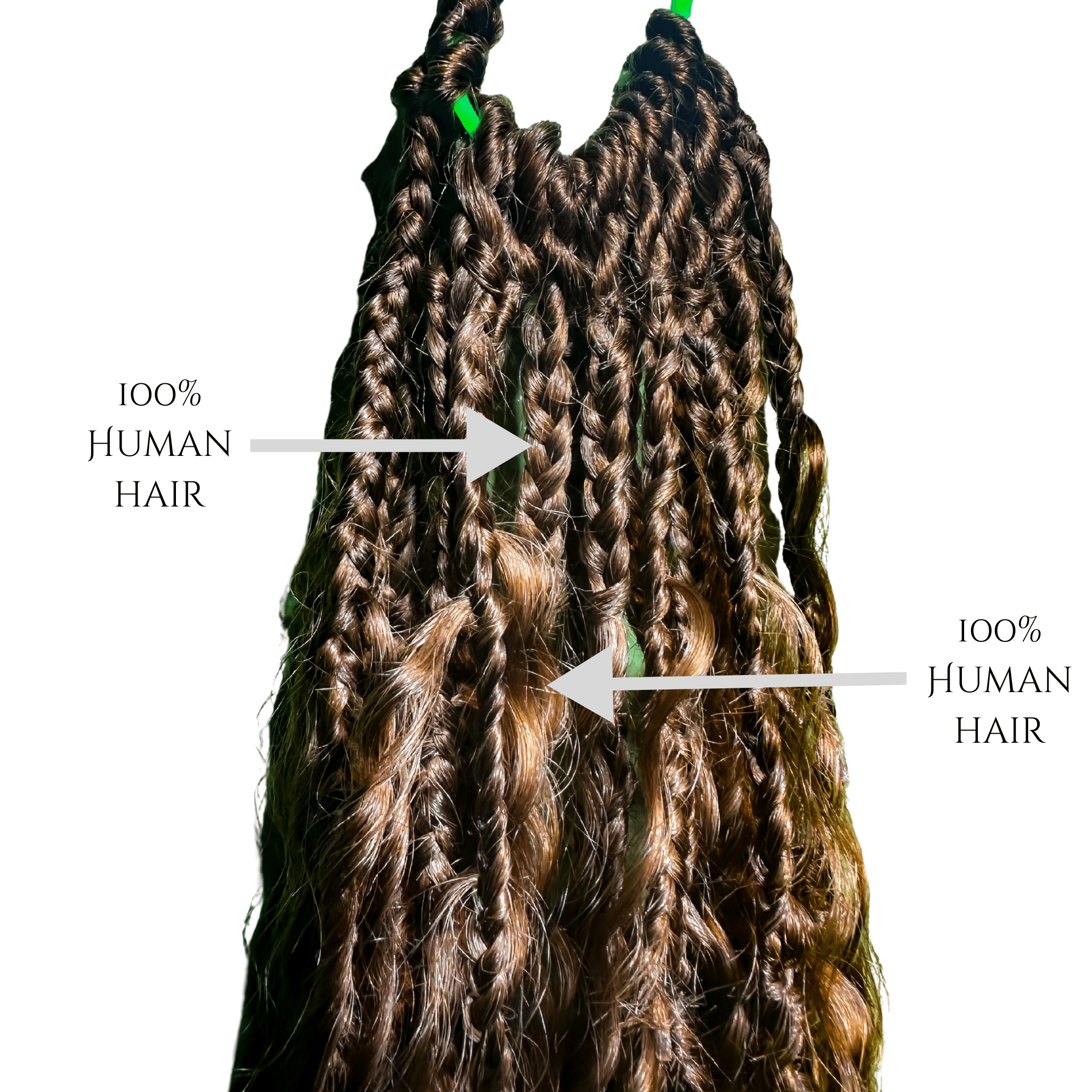 100% Human Hair Pre - looped Boho Braids - coilycuehair
