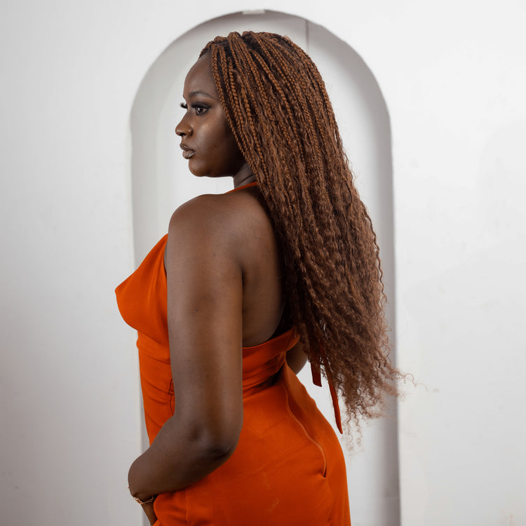 100% Human Hair Pre - looped Boho Braids - coilycuehair