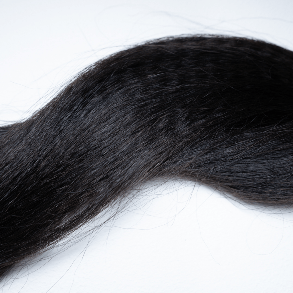 100% Virgin Human Hair Silk Press Yaki Wefted Bundles - coilycuehair