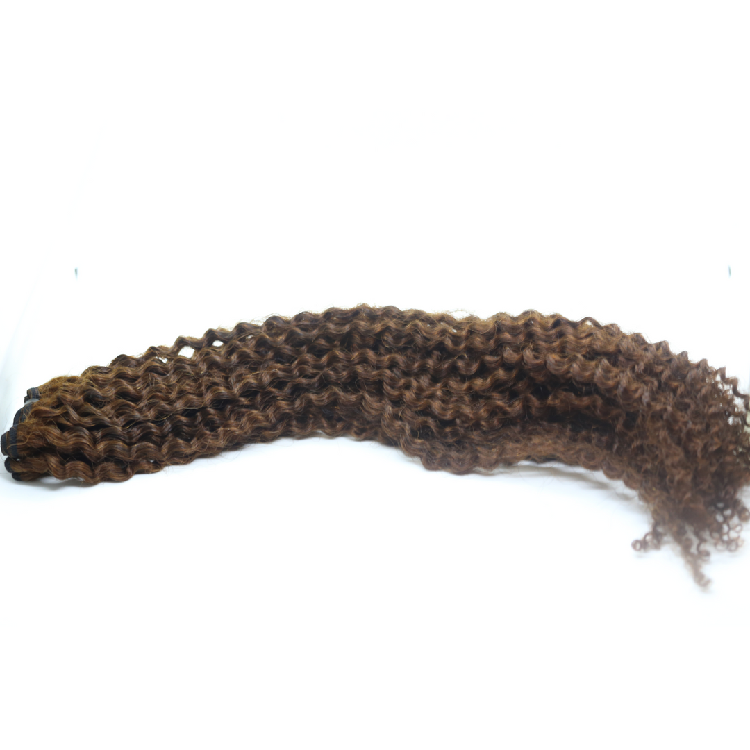 4A Human Hair Wefted Bundles - Cinnamon Brown