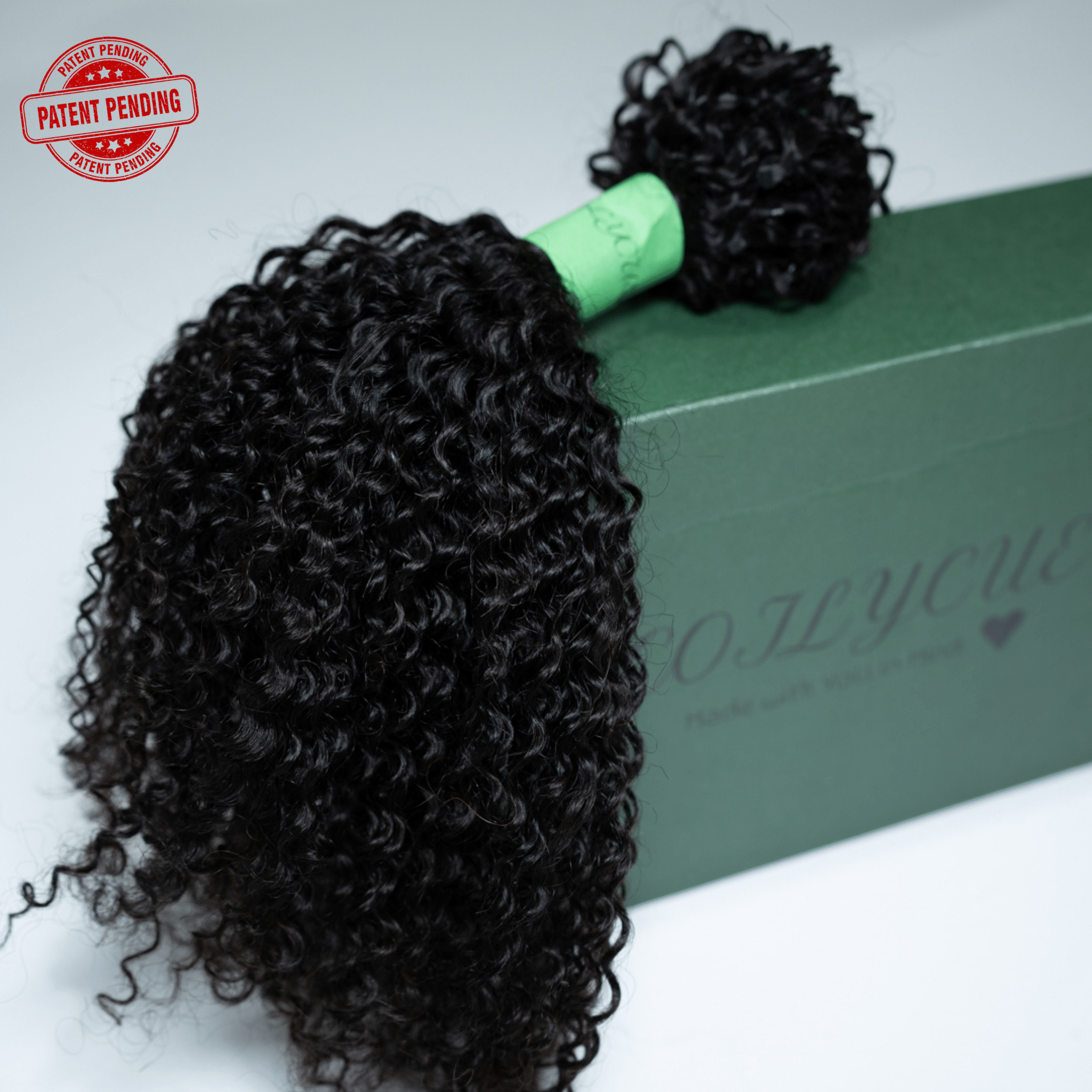 Close‑up view of 4A kinky‑coily human hair crochet texture