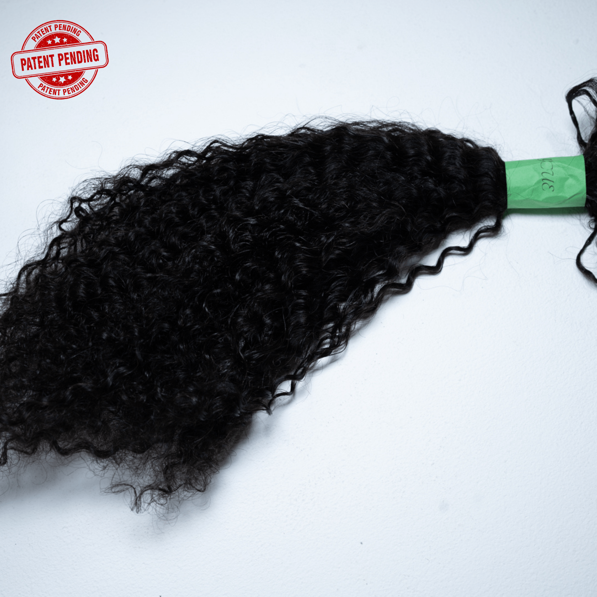 Close‑up of 4A kinky‑curly human hair crochet texture