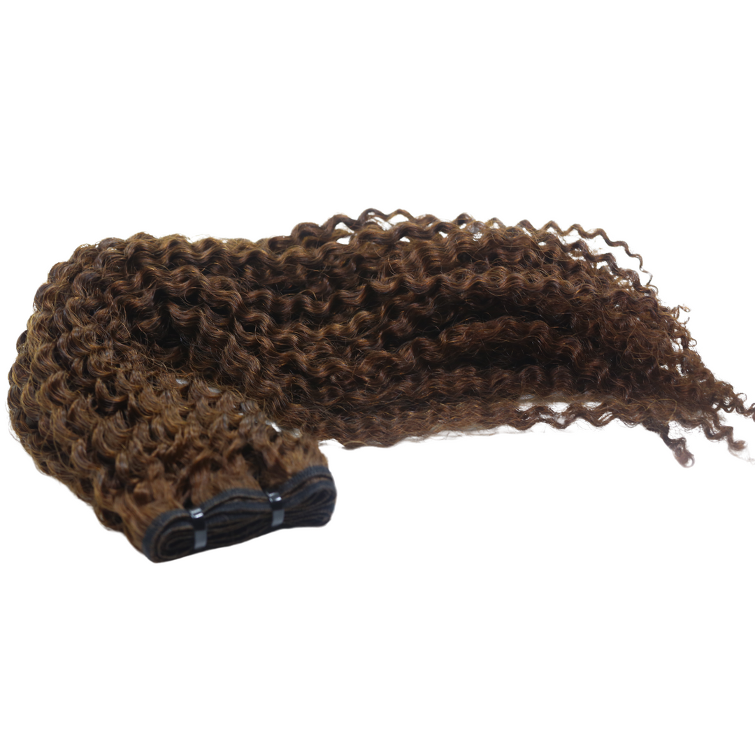 4A Human Hair Wefted Bundles - Cinnamon Brown