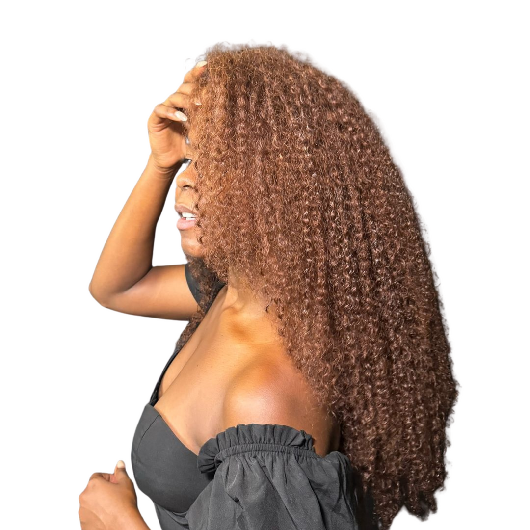 4A Human Hair Wefted Bundles - Cinnamon Brown