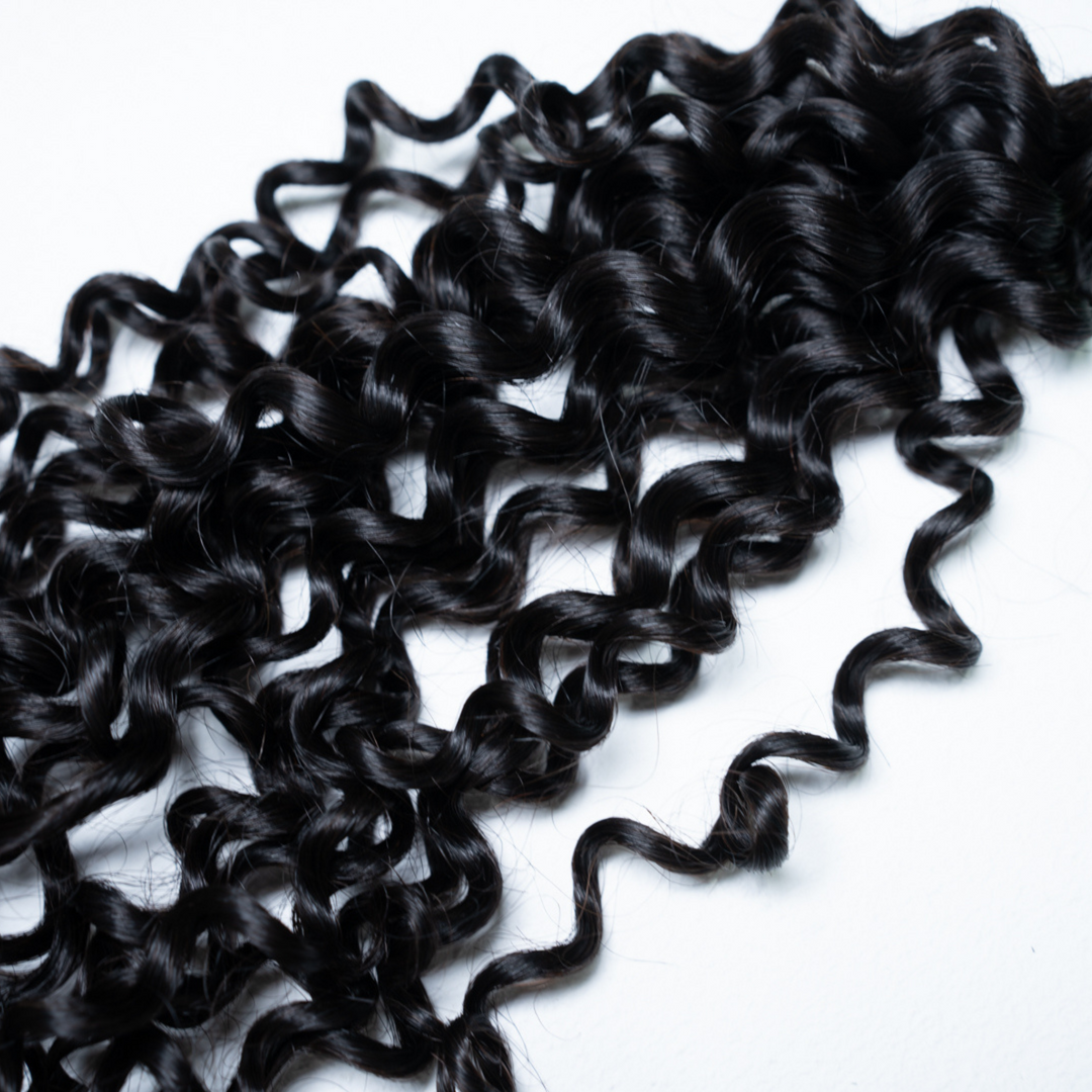 Extensions de crochet de cheveux humains Kinky Curly