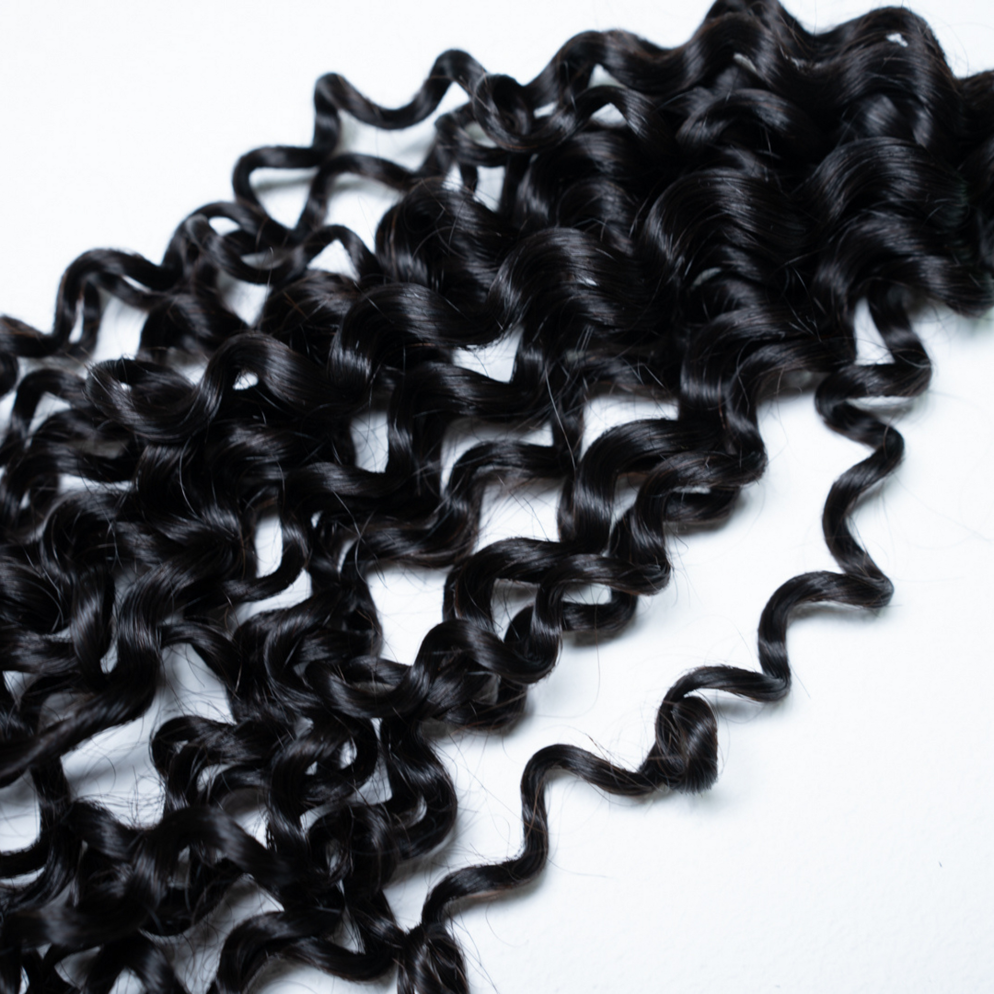 Kinky Curly Human Hair Crochet Extensions