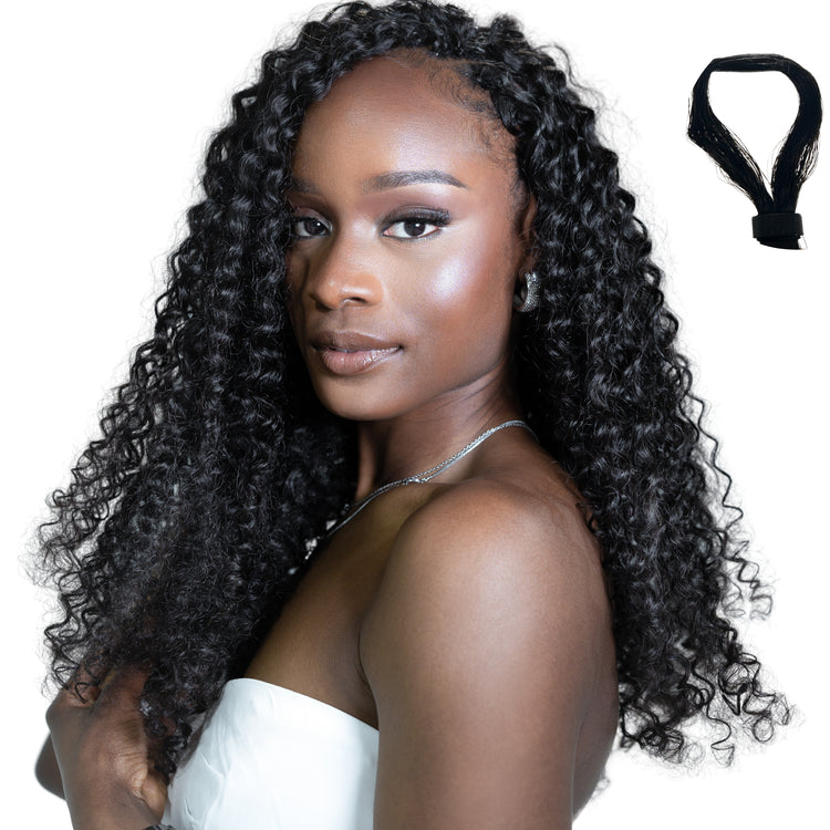 coilycue kinky straight human hair crochet