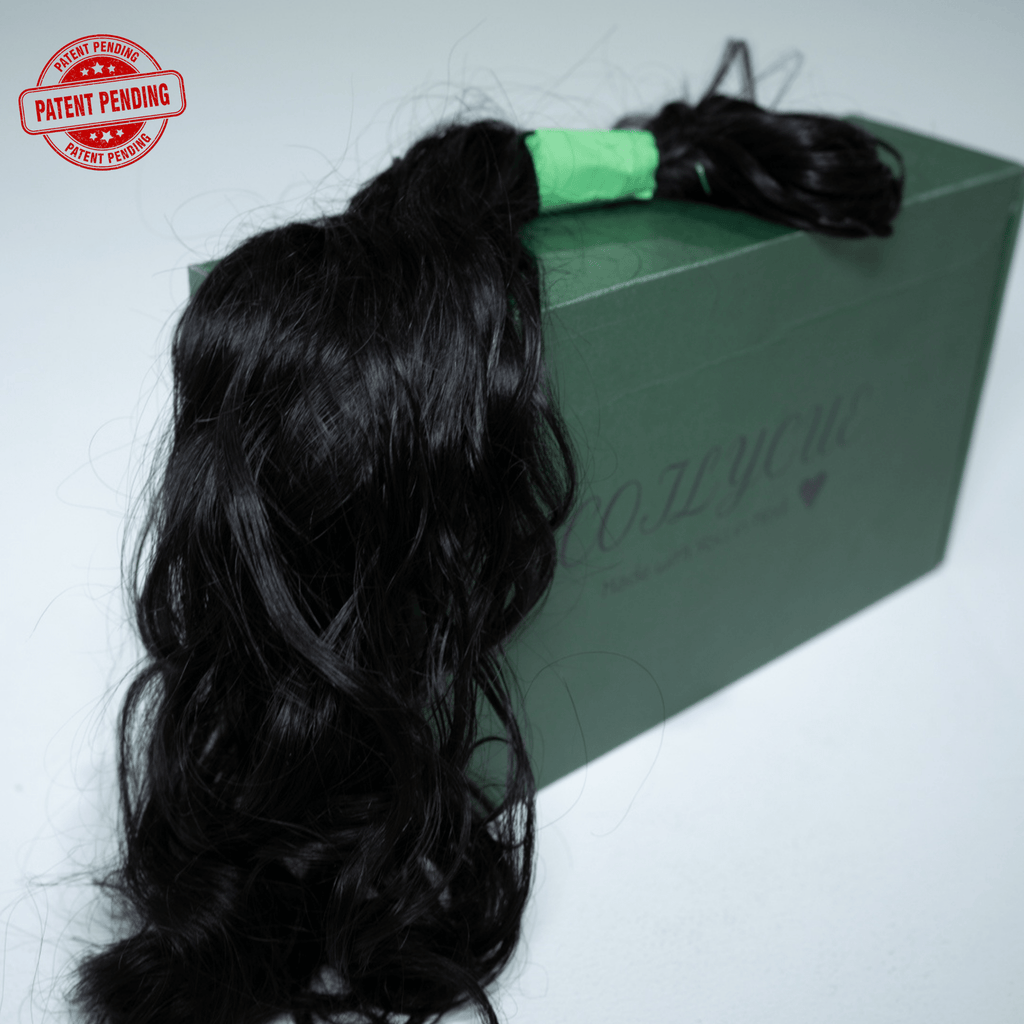 Front close‑up of soft natural wave human hair crochet texture