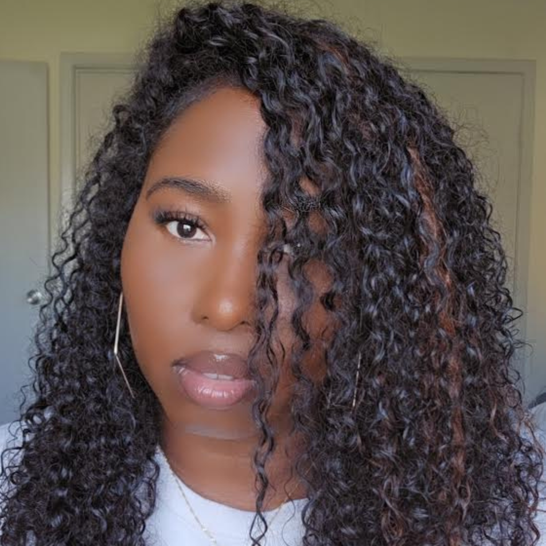 Deep Curly Human Hair Crochet Extensions (3A Texture)