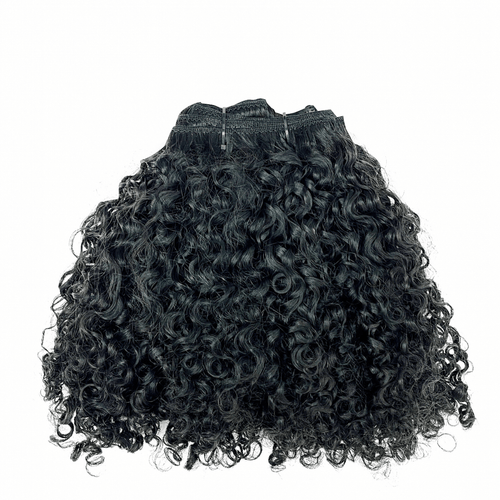 100% Virgin Human Hair Curly Bundles close-up