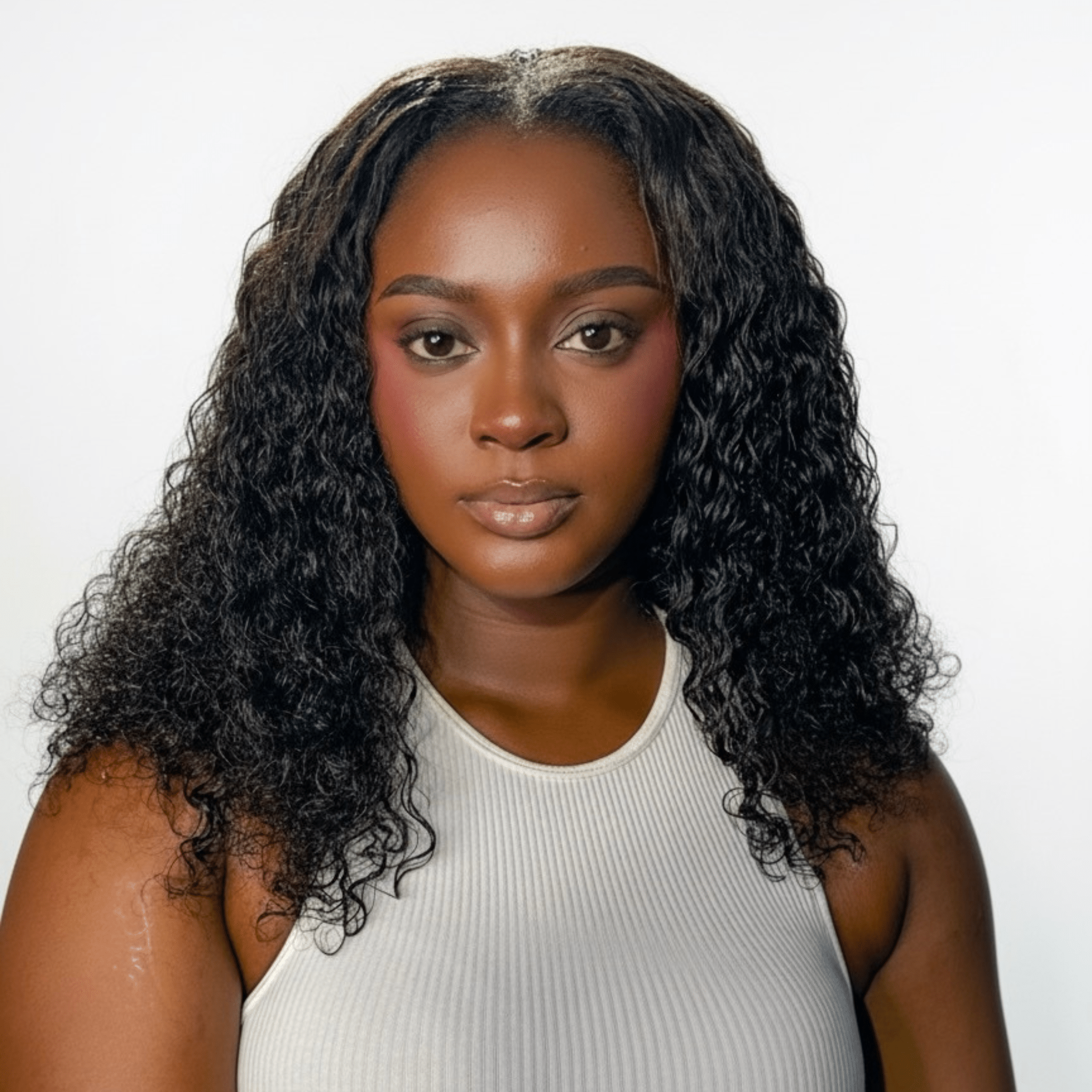 Curly Invisible U - Part Wig - coilycuehair