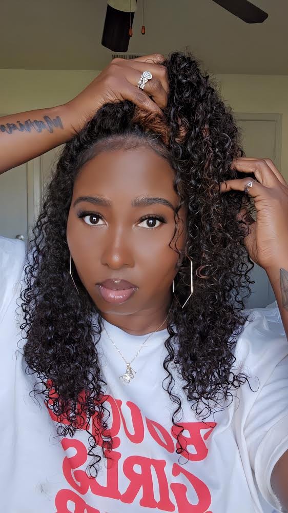 Human Hair Crochet Extensions - 3A Texture - coilycuehair