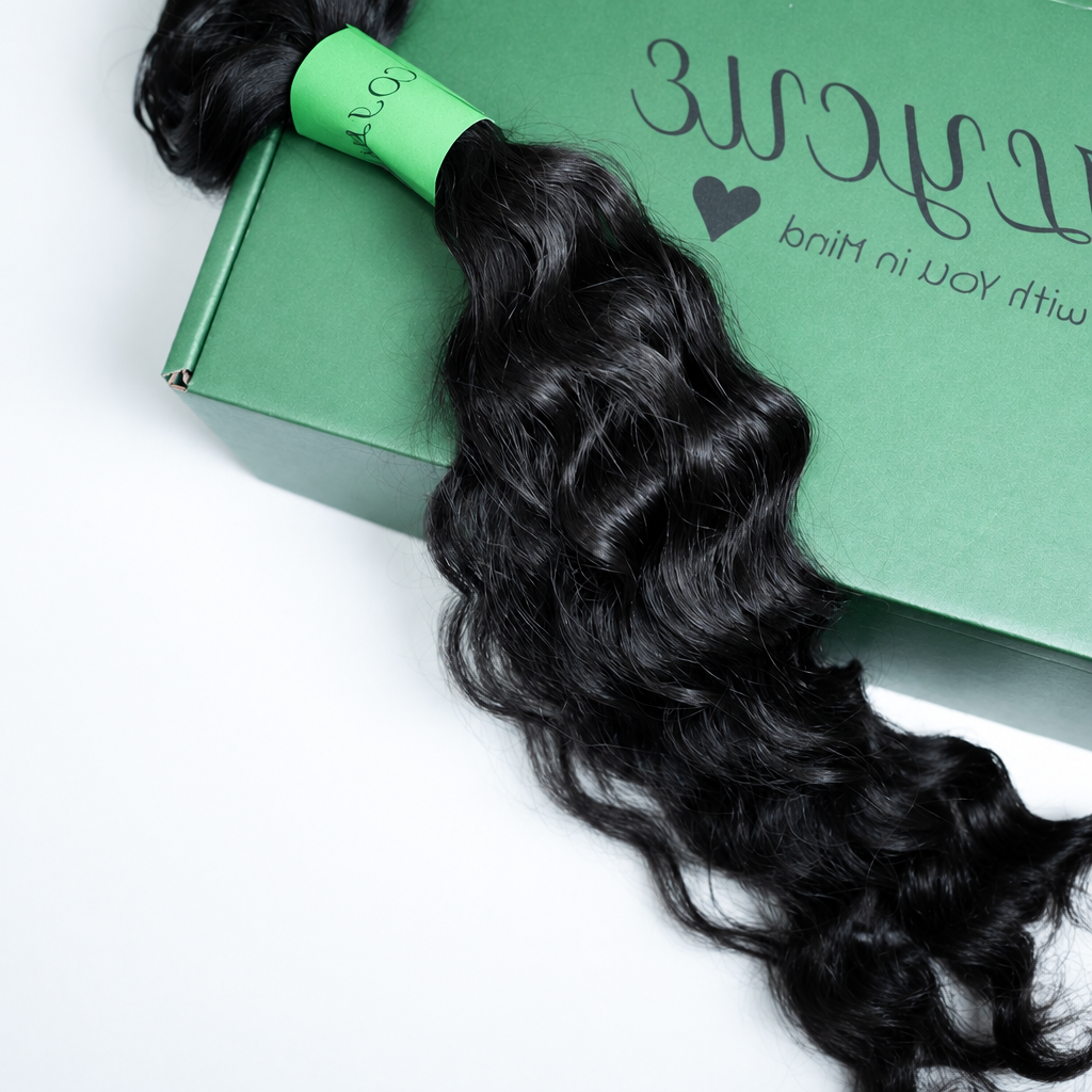 Human Hair Crochet Extensions - 3A deep curly Texture - coilycuehair