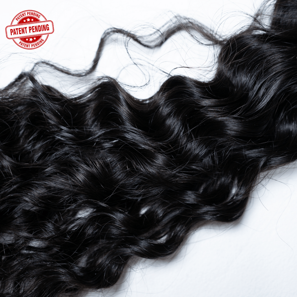 close up of Human Hair Crochet Extensions - 3C Texture - coilycue