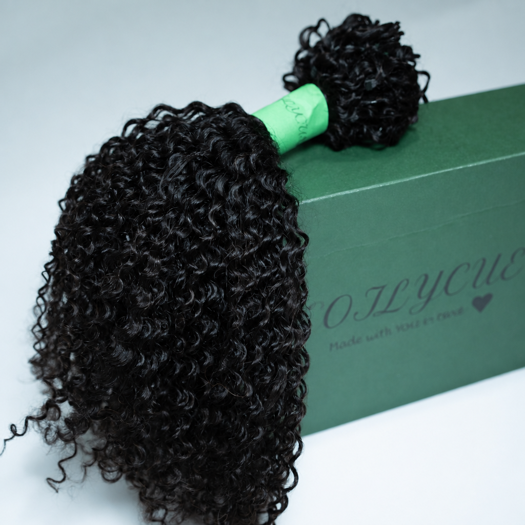 Human Hair Crochet Extensions - 4A Texture - coilycuehair