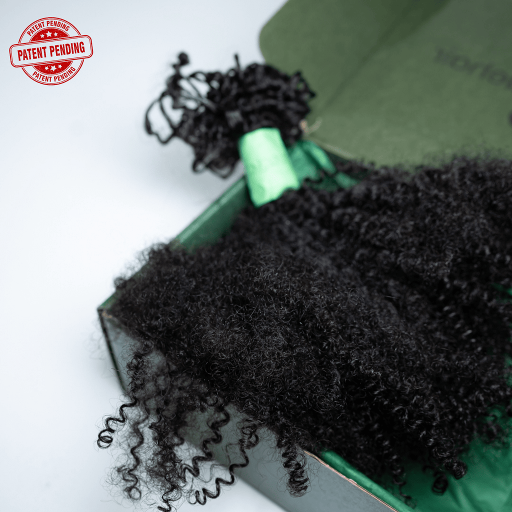 Human Hair Crochet Extensions - 4B/4C Texture curl pattern 