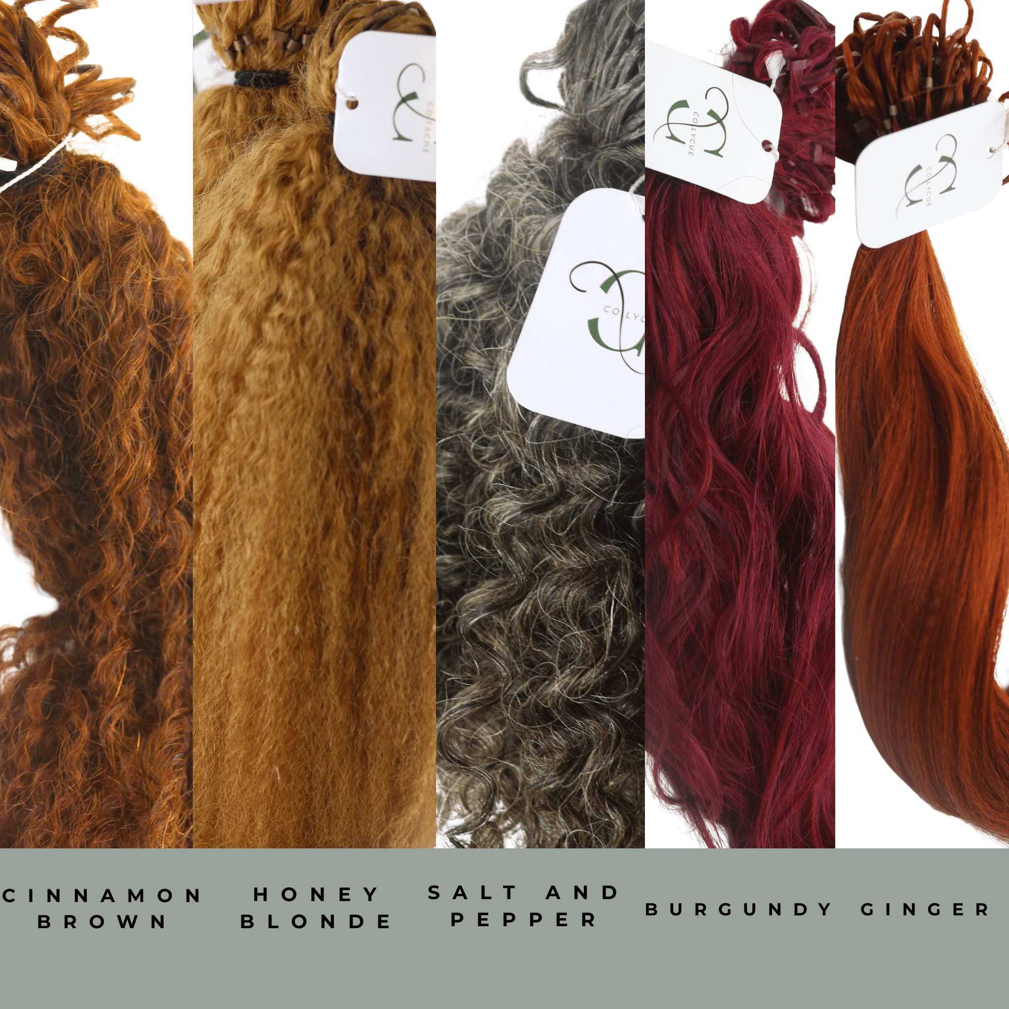 Human Hair Crochet Extensions -Texture colors - coilycue