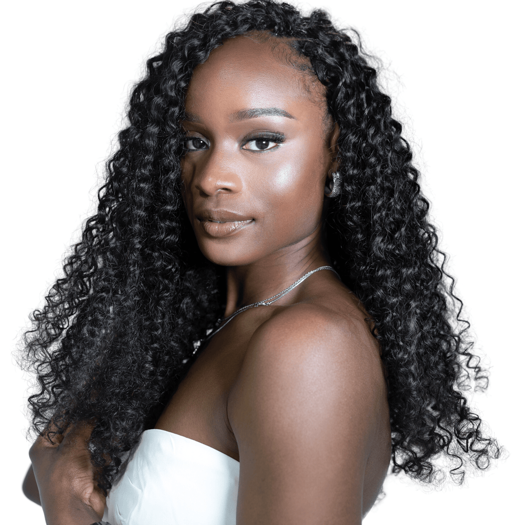 Kinky Curly Human Hair Clip In Extensions - coilycuehair