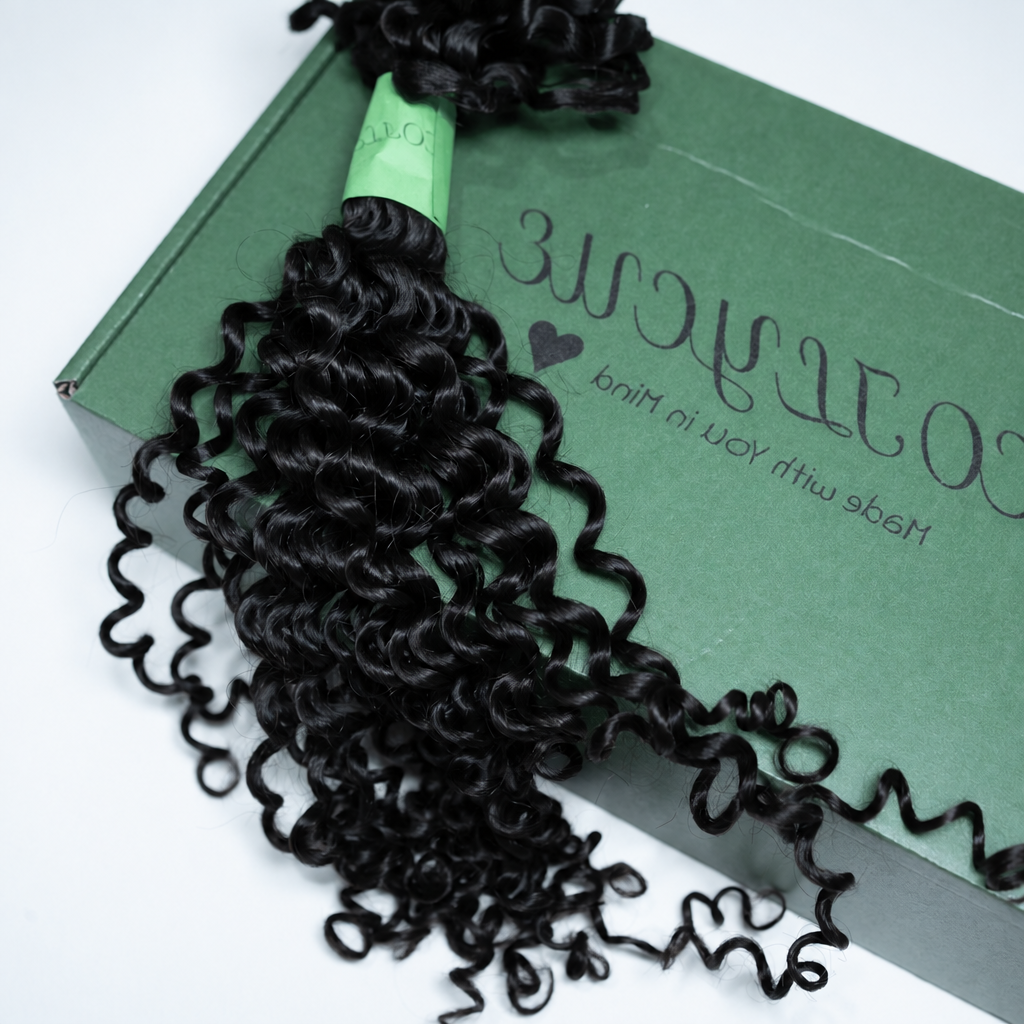 Kinky Curly Human Hair Crochet Extensions - coilycuehair