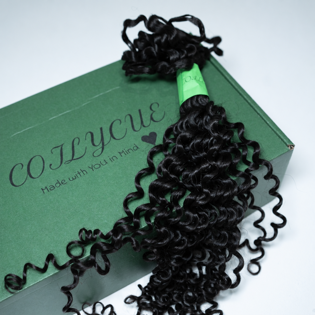 Kinky Curly Human Hair Crochet Extensions - coilycuehair