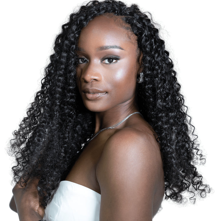 Kinky Curly Human Hair Crochet Extensions - coilycuehair