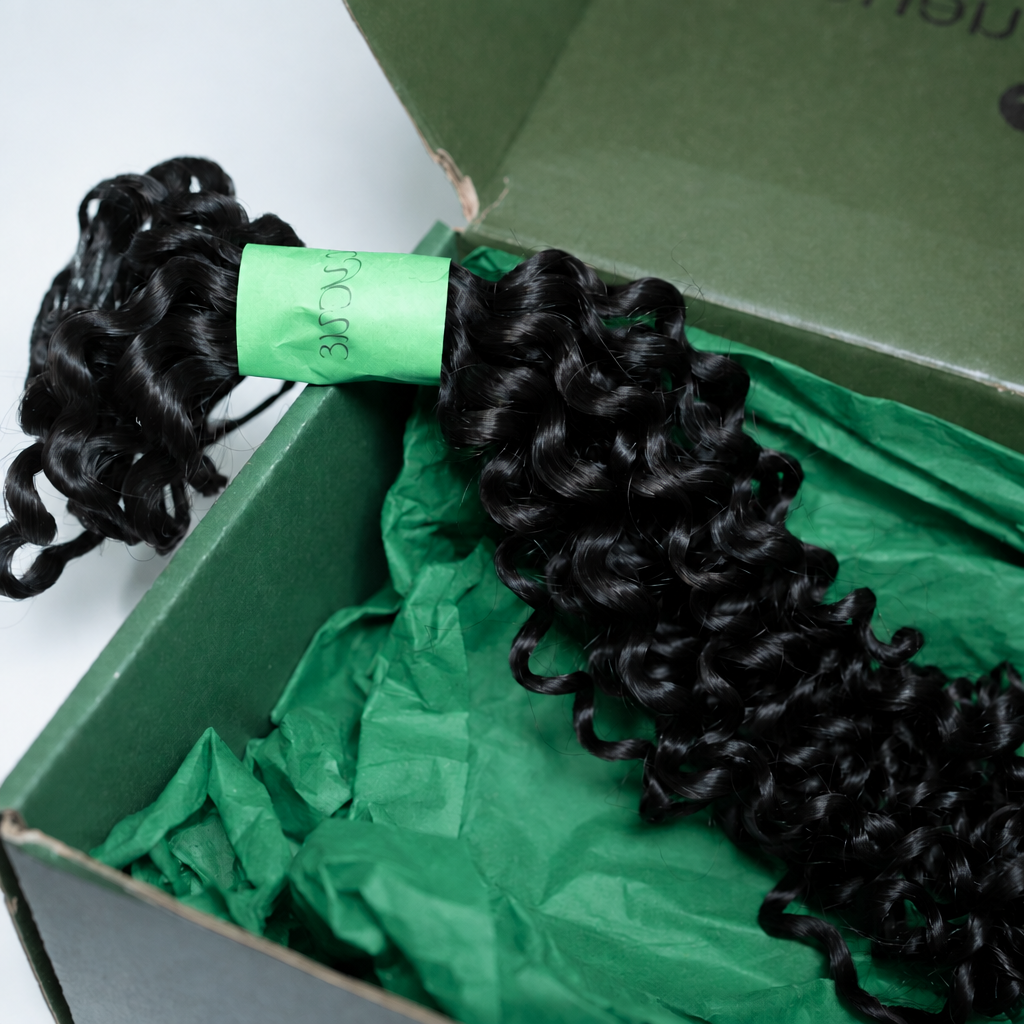 Kinky Curly Human Hair Crochet Extensions - coilycuehair
