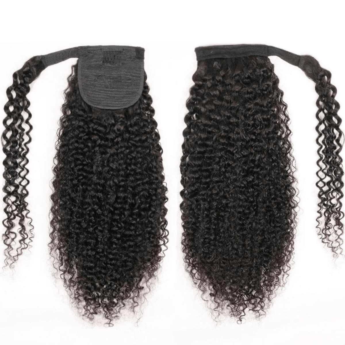 Kinky Curly Wrap Around Ponytail - Virgin Human Hair - coilycuehair