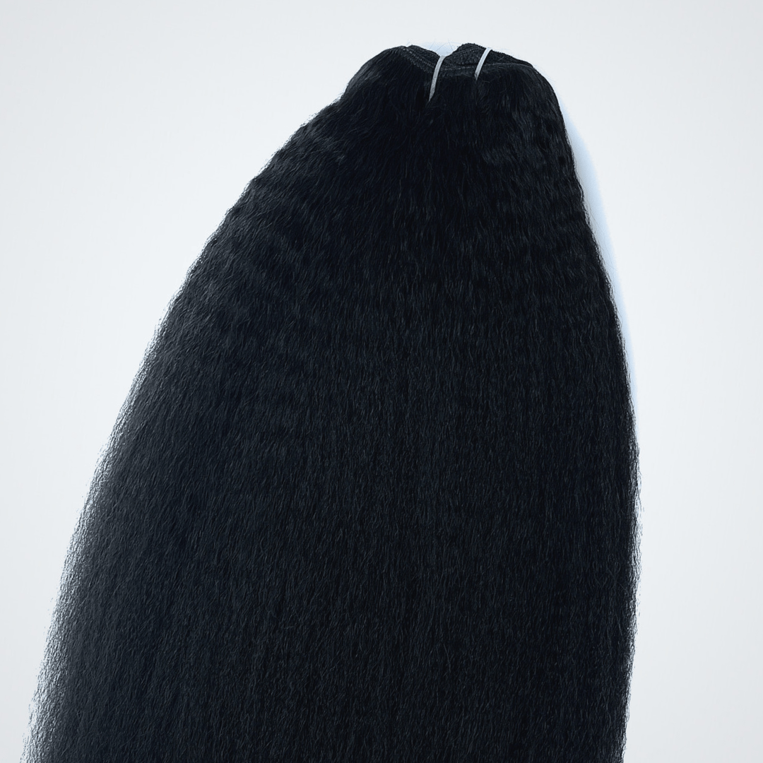 Kinky Straight Human Hair Clip In Extensions - coilycuehair