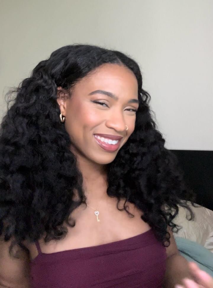100% Virgin Human Hair Kinky Straight Blowout Bundle clip in curled
