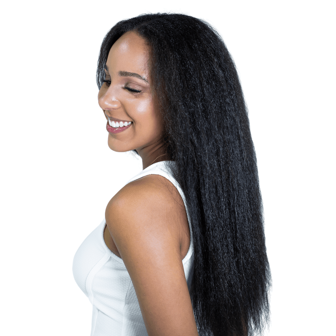 Kinky Straight Human Hair Crochet Extensions - coilycuehair