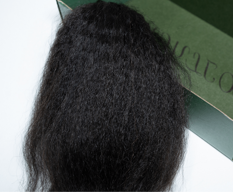 Kinky Straight Human Hair Crochet Extensions - coilycuehair
