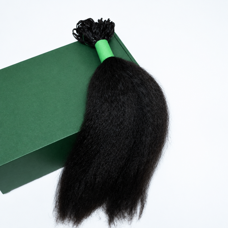 Kinky Straight Human Hair Crochet Extensions - coilycuehair
