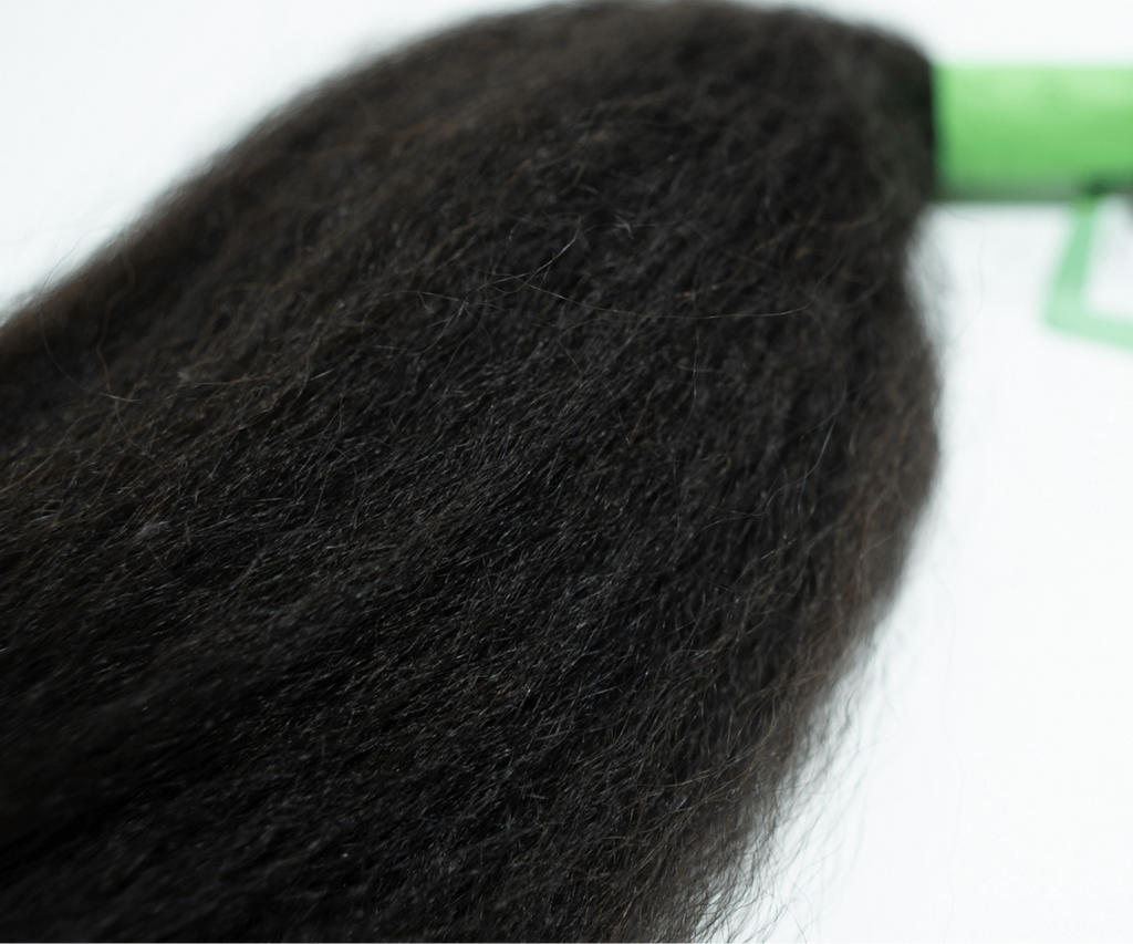 Kinky Straight Human Hair Crochet Extensions - coilycuehair