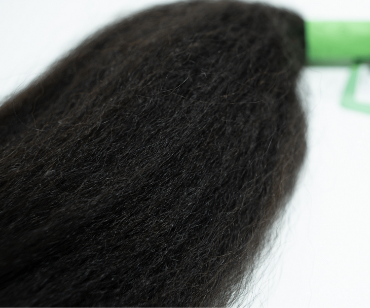 Kinky Straight Human Hair Crochet Extensions - coilycuehair