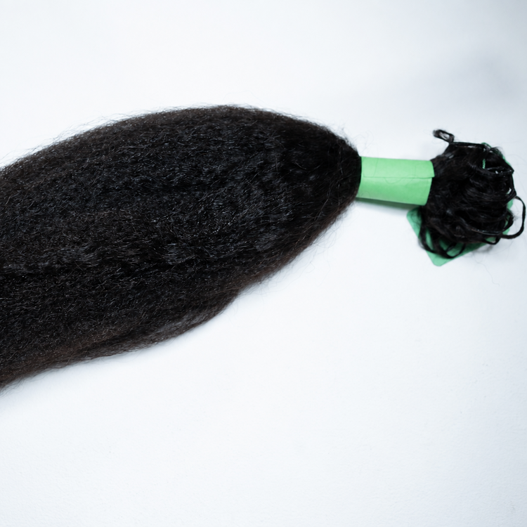 Kinky Straight Human Hair Crochet Extensions - coilycuehair