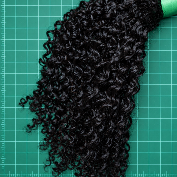 100% Virgin Human Hair Kinky Coily Wefted Bundles for 4A–4C hair