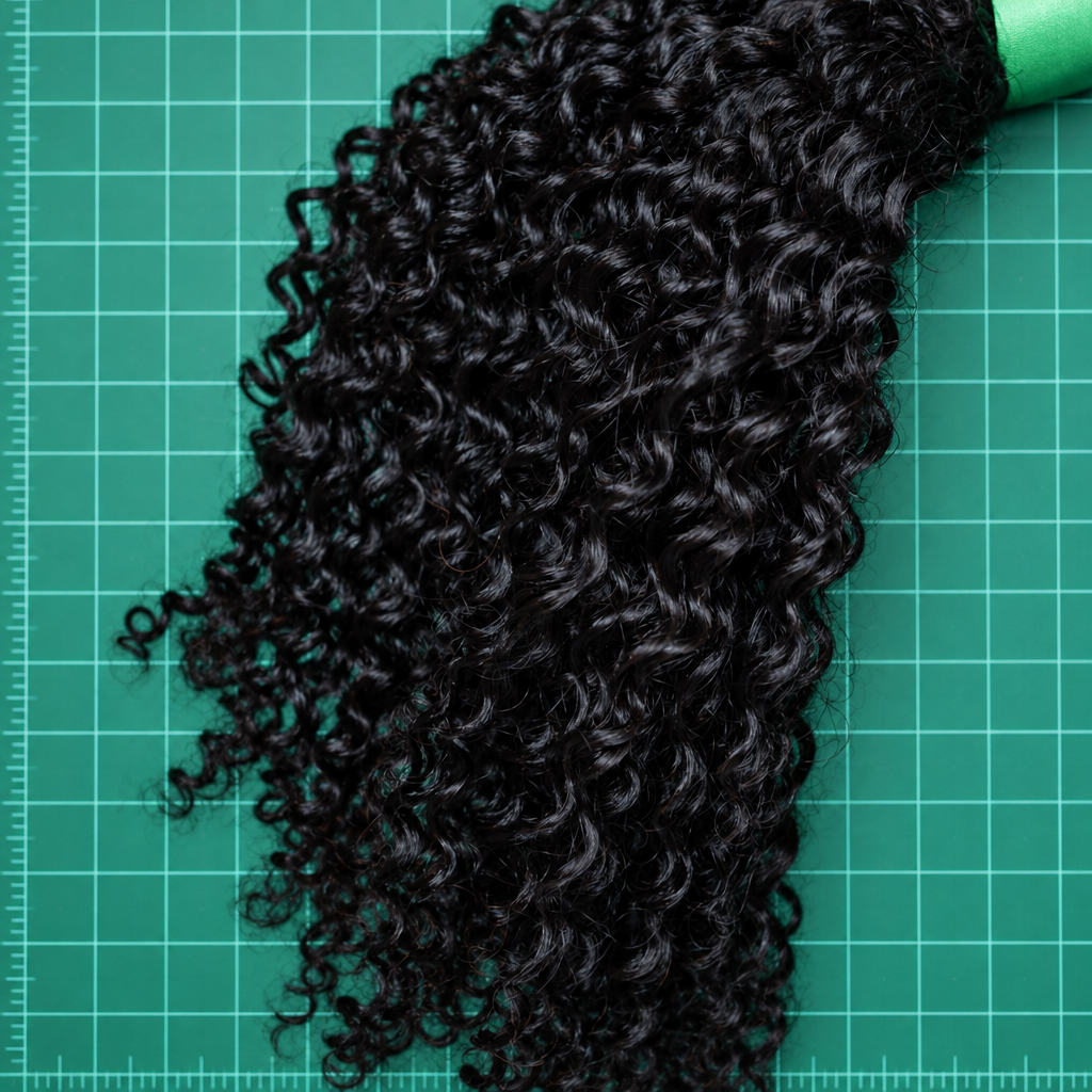 100% Virgin Human Hair Kinky Coily Wefted Bundles for 4A–4C hair