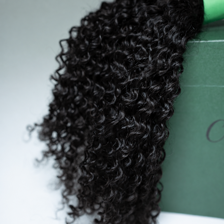 100% Virgin Human Hair Kinky Coily Wefted Bundles for 4A–4C hair