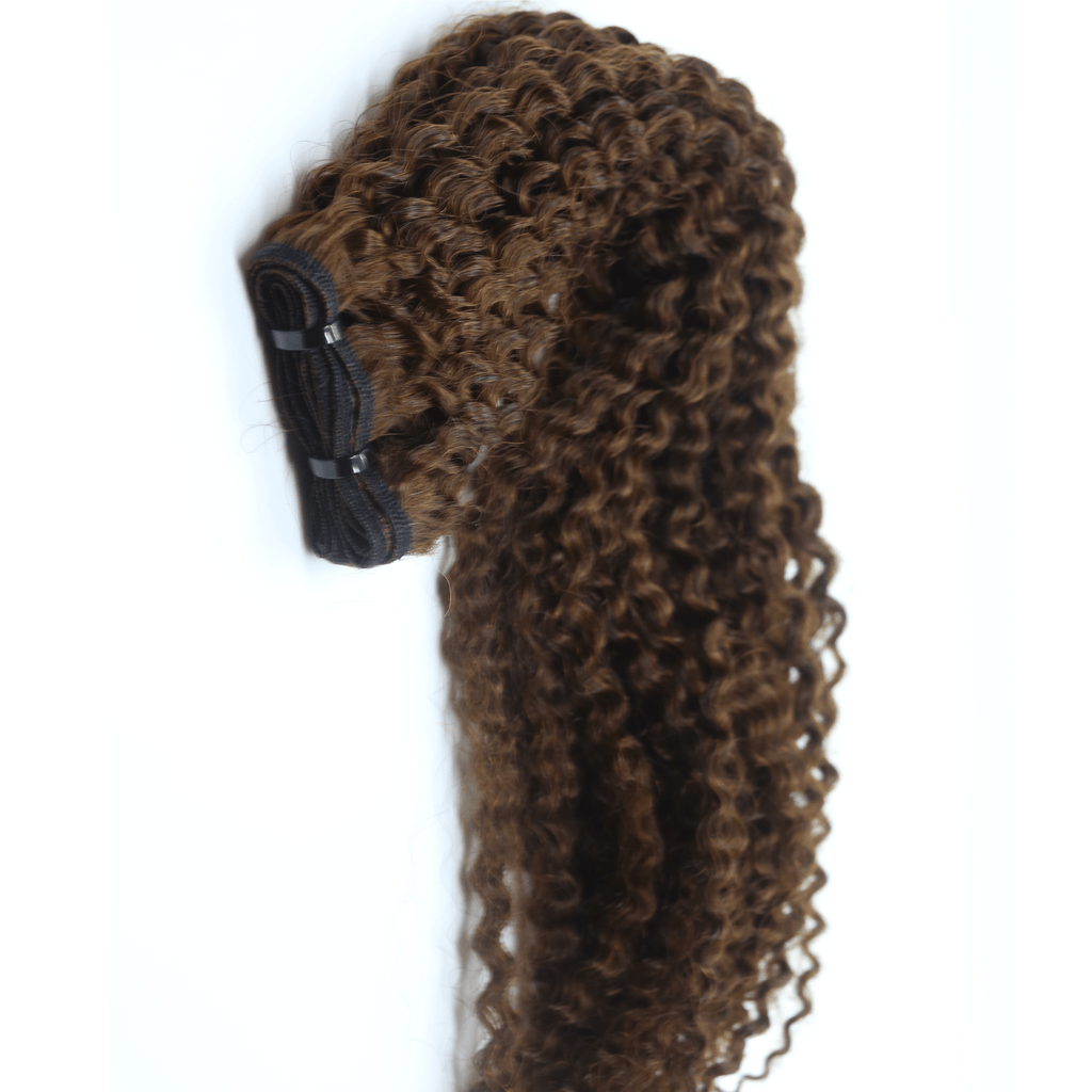 100% Virgin Human Hair Kinky Coily Wefted Bundles for 4A–4C hair