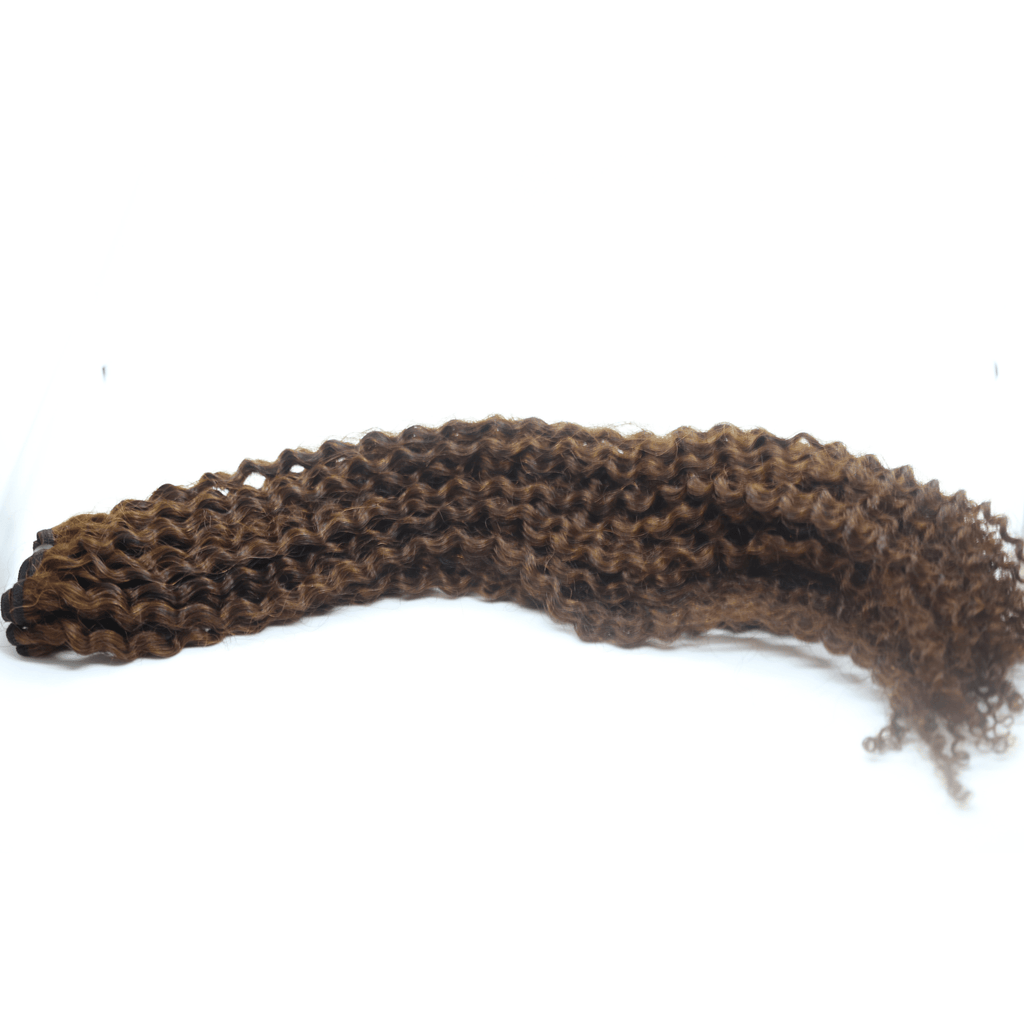 100% Virgin Human Hair Kinky Coily Wefted Bundles for 4A–4C hair