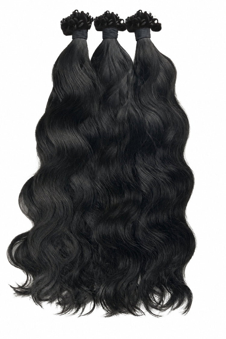 Natural Wave Human Hair Crochet Extensions - coilycuehair