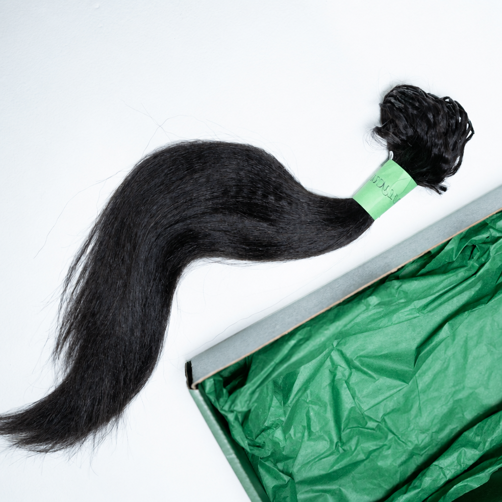 Yaki Straight Human Hair Crochet Extensions - coilycuehair