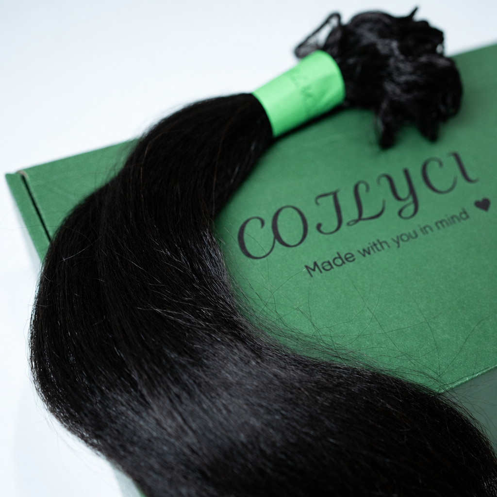 Yaki Straight Human Hair Crochet Extensions - coilycuehair
